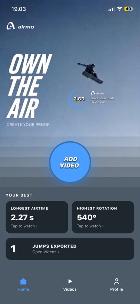 Airmo home — Add Video